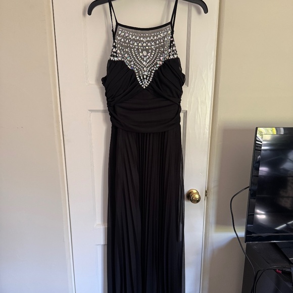 Black Rhinestone Gown - Picture 1 of 2